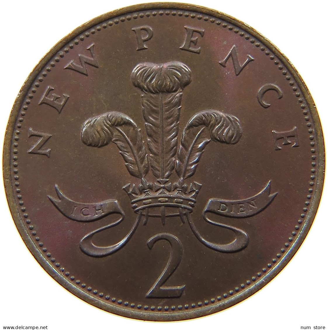 GREAT BRITAIN 2 PENCE 1971 Elisabeth II. (1952-) #s050 0265 - E. 2 Pence