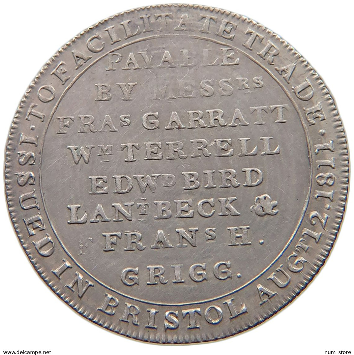 GREAT BRITAIN 12 PENCE 1811 GEORGE III. 1760-1820 BRISTOL #t108 0301 - Altri & Non Classificati