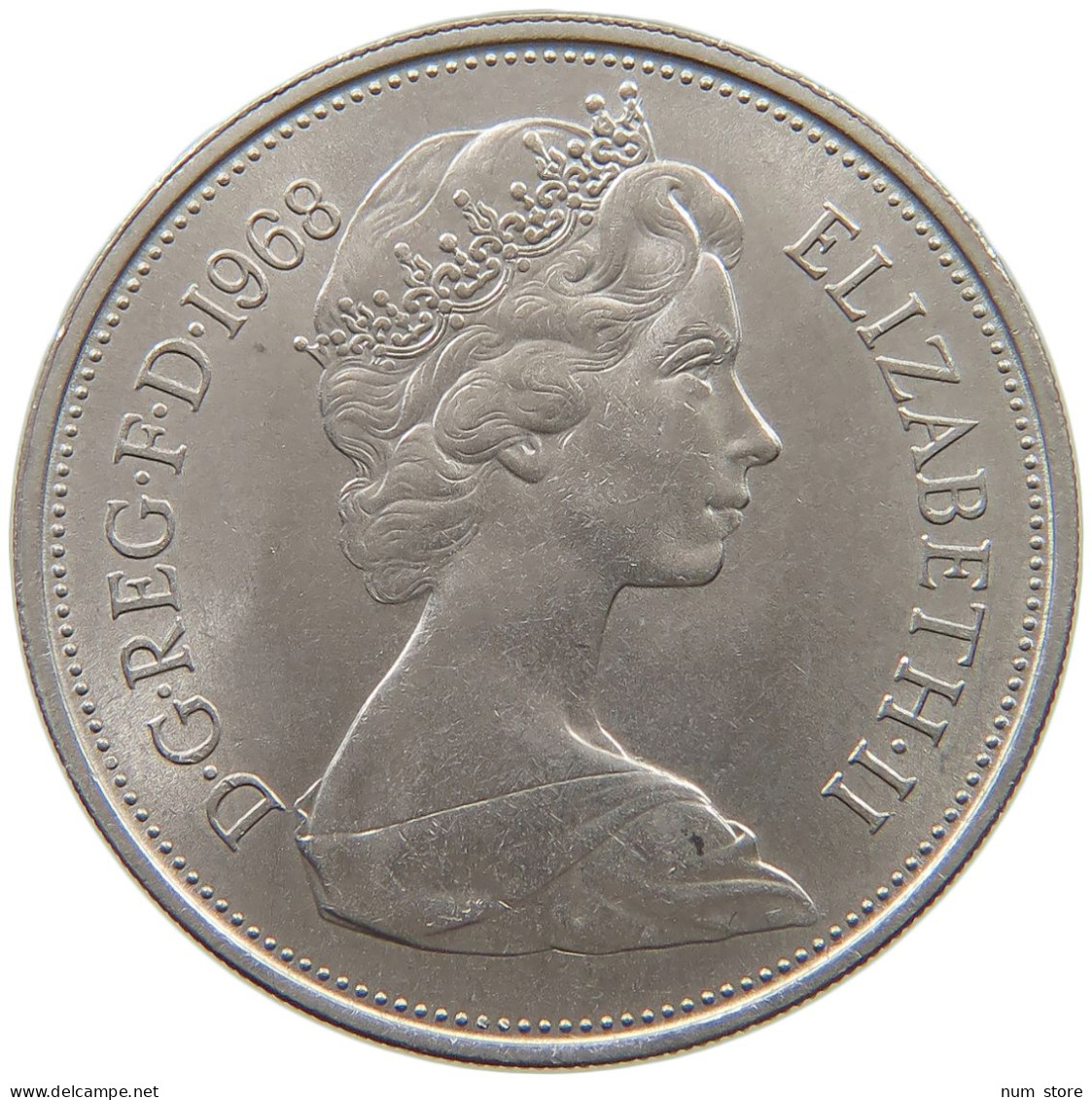 GREAT BRITAIN 10 PENCE 1968 Elisabeth II. (1952-) #s060 0809 - 10 Pence & 10 New Pence