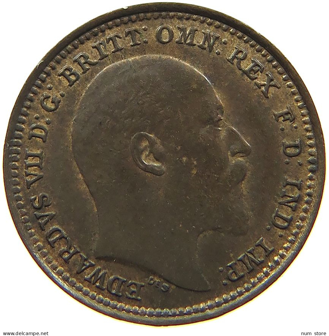 GREAT BRITAIN 1/3 FARTHING 1902 Edward VII., 1901 - 1910 #t018 0461 - A. 1/4 - 1/3 - 1/2 Farthing