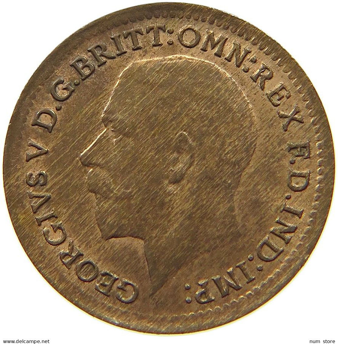 GREAT BRITAIN 1/3 FARTHING 1913 George V. (1910-1936) #t058 0585 - A. 1/4 - 1/3 - 1/2 Farthing