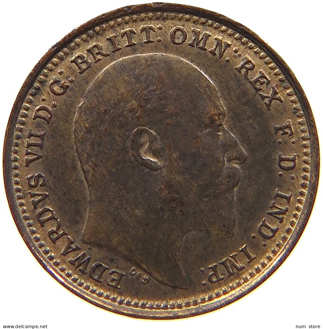 GREAT BRITAIN 1/3 FARTHING 1902 Edward VII., 1901 - 1910 #t107 0225 - A. 1/4 - 1/3 - 1/2 Farthing