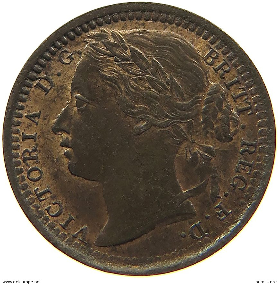GREAT BRITAIN 1/3 FARTHING 1868 Victoria 1837-1901 #t018 0465 - A. 1/4 - 1/3 - 1/2 Farthing