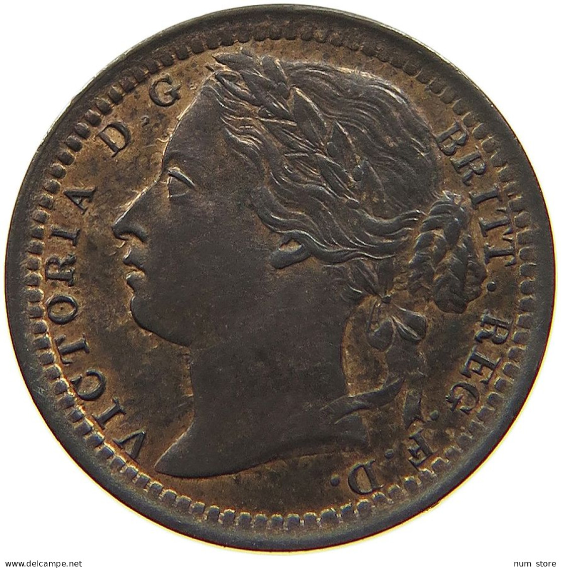 GREAT BRITAIN 1/3 FARTHING 1866 Victoria 1837-1901 #t058 0583 - A. 1/4 - 1/3 - 1/2 Farthing