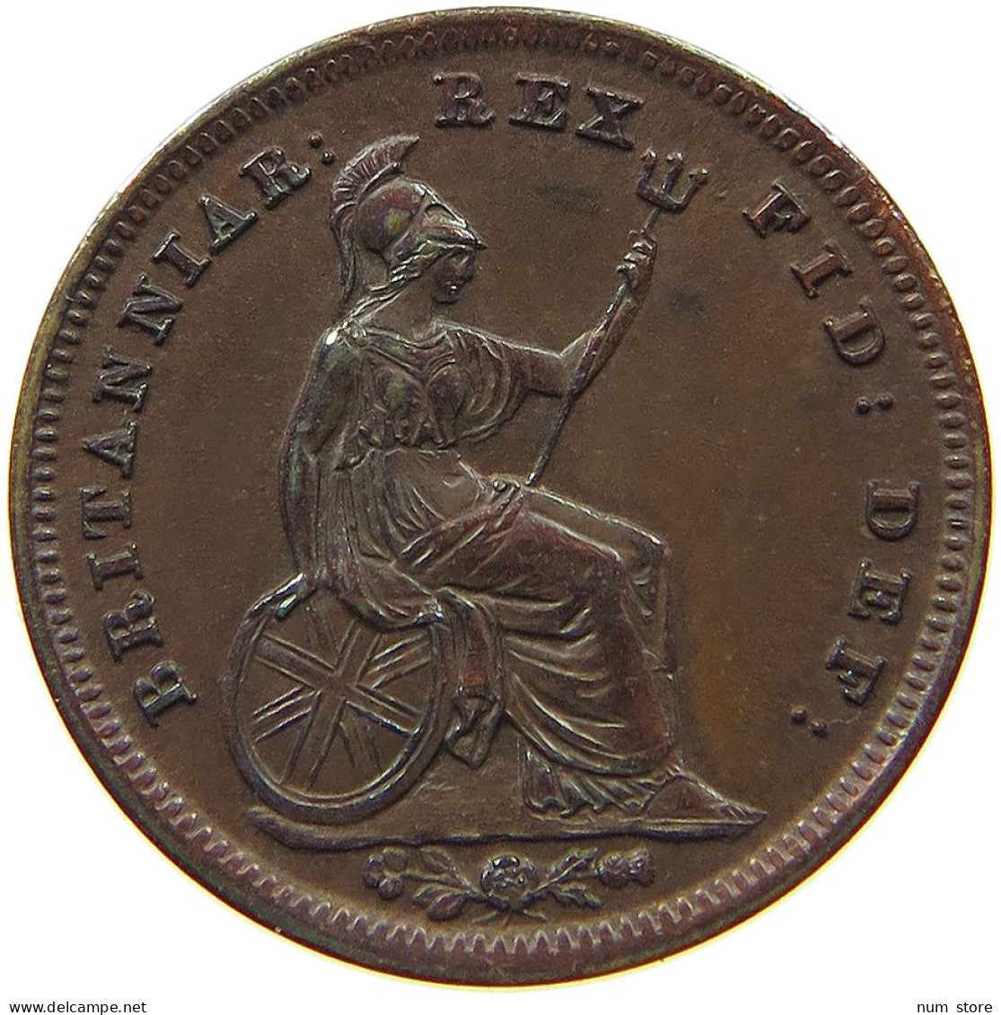 GREAT BRITAIN 1/3 FARTHING 1835 WILLIAM IV. (1830-1837) #t107 0229 - A. 1/4 - 1/3 - 1/2 Farthing
