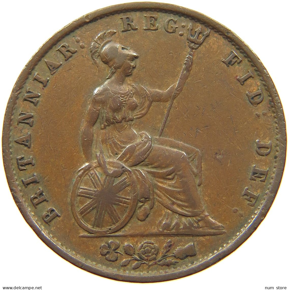 GREAT BRITAIN 1/2 PENNY 1854 Victoria 1837-1901 #t107 0047 - C. 1/2 Penny