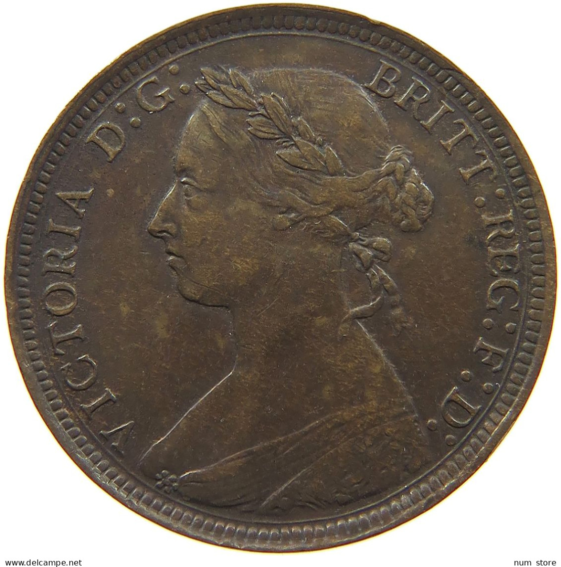 GREAT BRITAIN 1/2 PENNY 1893 Victoria 1837-1901 #c057 0217 - C. 1/2 Penny