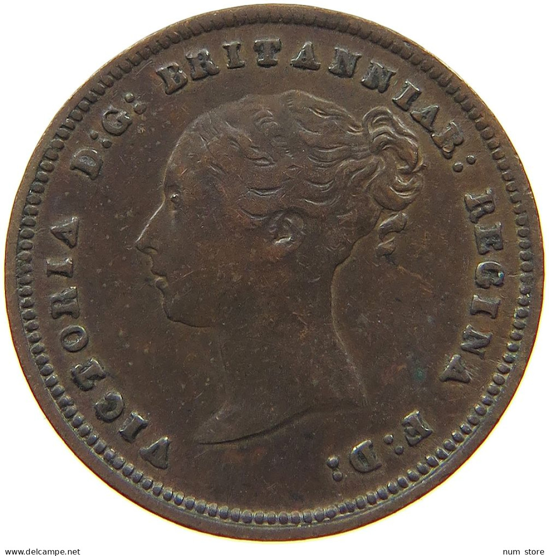GREAT BRITAIN 1/2 FARTHING 1843 Victoria 1837-1901 #t107 0201 - A. 1/4 - 1/3 - 1/2 Farthing
