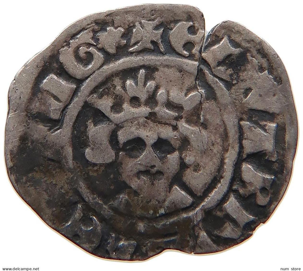 GREAT BRITAIN 1/2 PENNY 1335-1343 EDWARD III. 1327-1377 #t020 0545 - C. 1/2 Penny