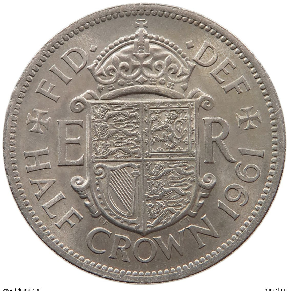 GREAT BRITAIN HALF CROWN 1961 Elisabeth II. (1952-) #s019 0045 - K. 1/2 Crown