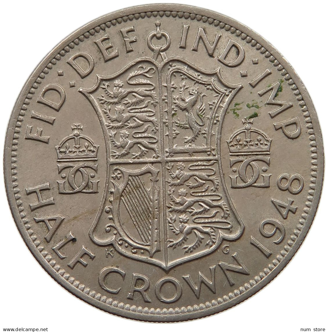 GREAT BRITAIN HALF CROWN 1948 George VI. (1936-1952) #s056 0035 - K. 1/2 Crown