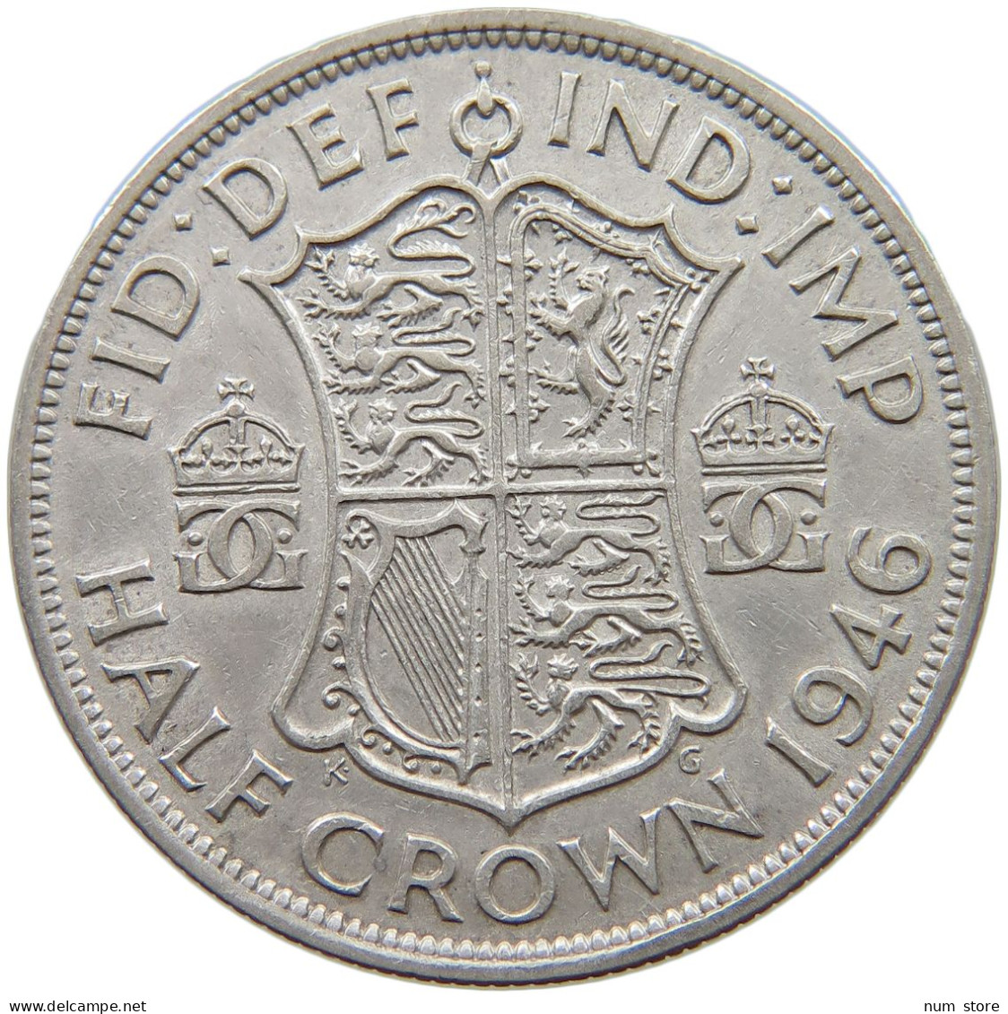 GREAT BRITAIN HALF CROWN 1946 George VI. (1936-1952) #a082 0045 - K. 1/2 Crown