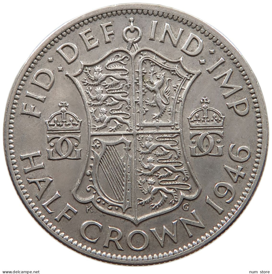 GREAT BRITAIN HALF CROWN 1946 George VI. (1936-1952) #a052 0057 - K. 1/2 Crown