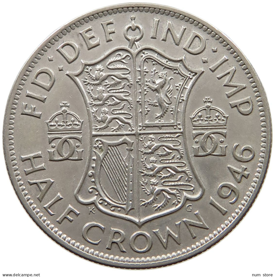 GREAT BRITAIN HALF CROWN 1946 George VI. (1936-1952) #a090 0617 - K. 1/2 Crown