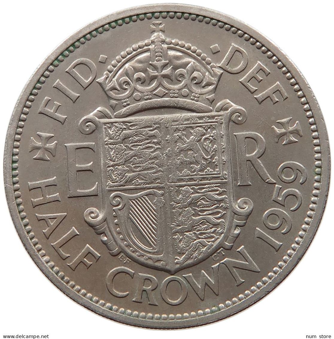 GREAT BRITAIN HALF CROWN 1959 Elisabeth II. (1952-) #s008 0433 - K. 1/2 Crown