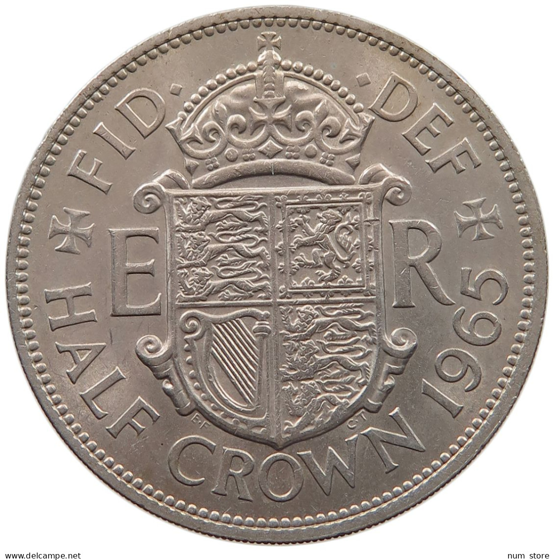 GREAT BRITAIN HALF CROWN 1965 Elisabeth II. (1952-) #c008 0451 - K. 1/2 Crown