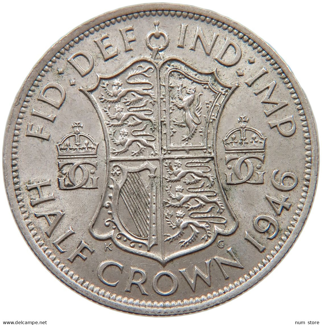 GREAT BRITAIN HALF CROWN 1946 George VI. (1936-1952) #s027 0245 - K. 1/2 Crown