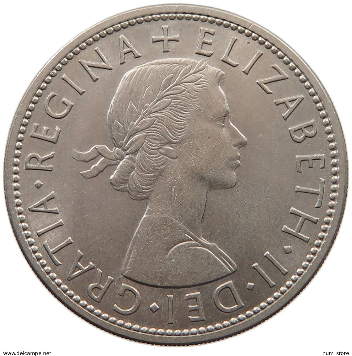 GREAT BRITAIN HALF CROWN 1956 Elisabeth II. (1952-) #c008 0453 - K. 1/2 Crown