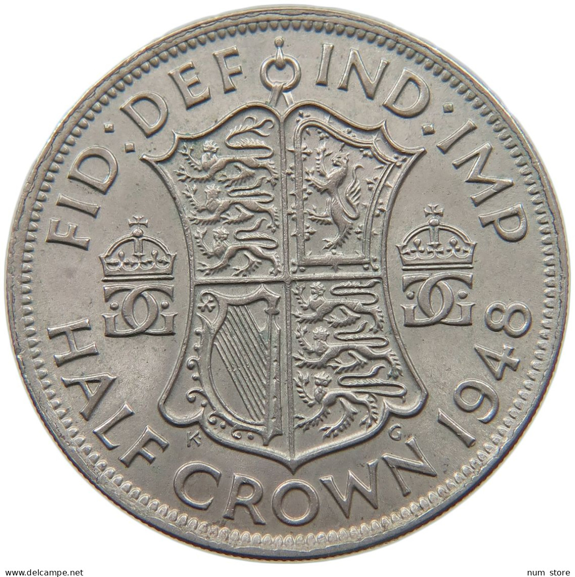 GREAT BRITAIN HALF CROWN 1948 George VI. (1936-1952) #a042 0493 - K. 1/2 Crown