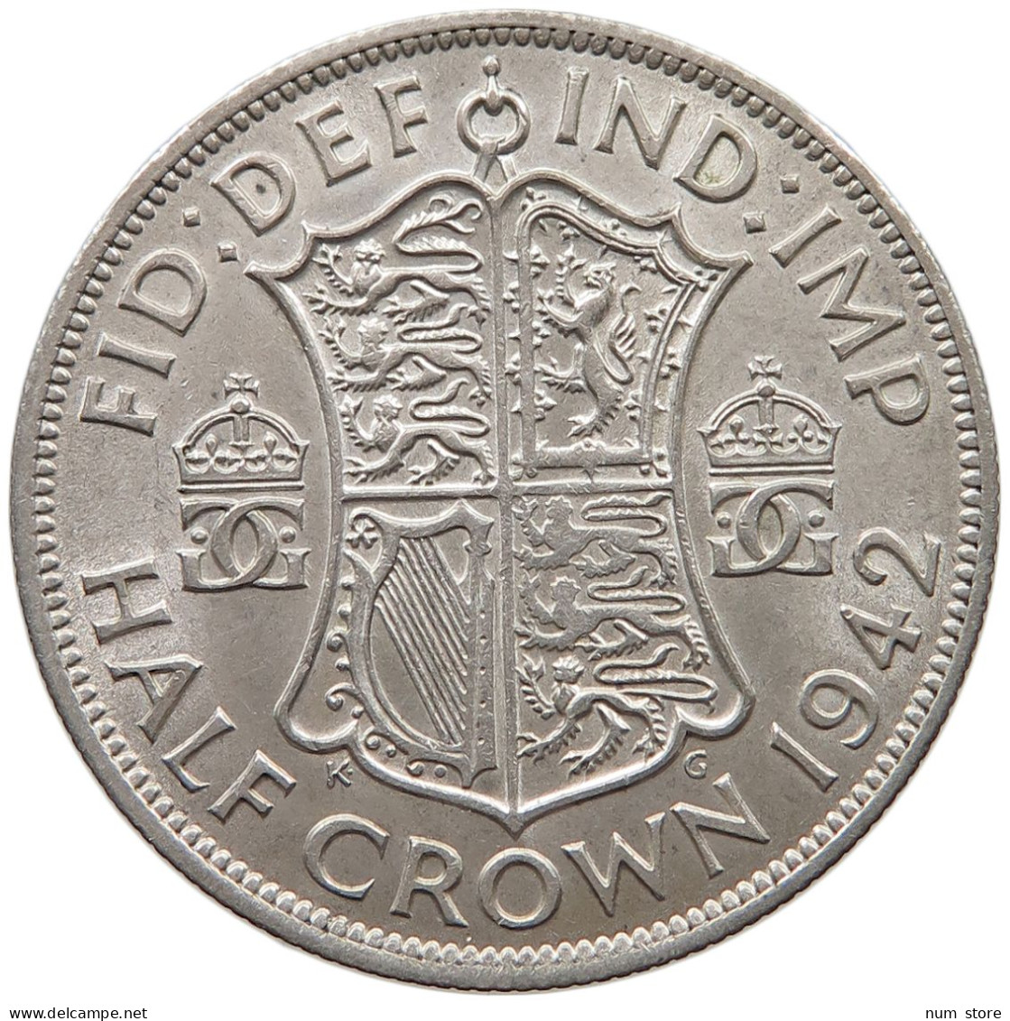 GREAT BRITAIN HALF CROWN 1945 George VI. (1936-1952) #c021 0209 - K. 1/2 Crown