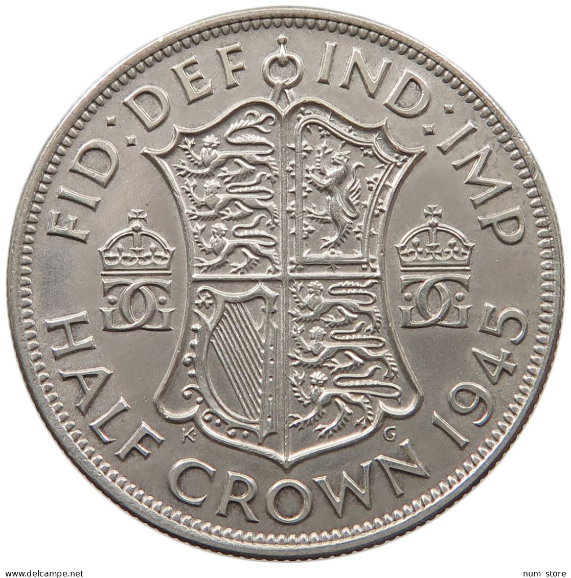 GREAT BRITAIN HALF CROWN 1945 George VI. (1936-1952) #c081 0549 - K. 1/2 Crown