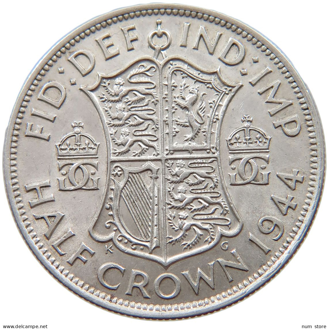 GREAT BRITAIN HALF CROWN 1944 George VI. (1936-1952) #s048 0101 - K. 1/2 Crown