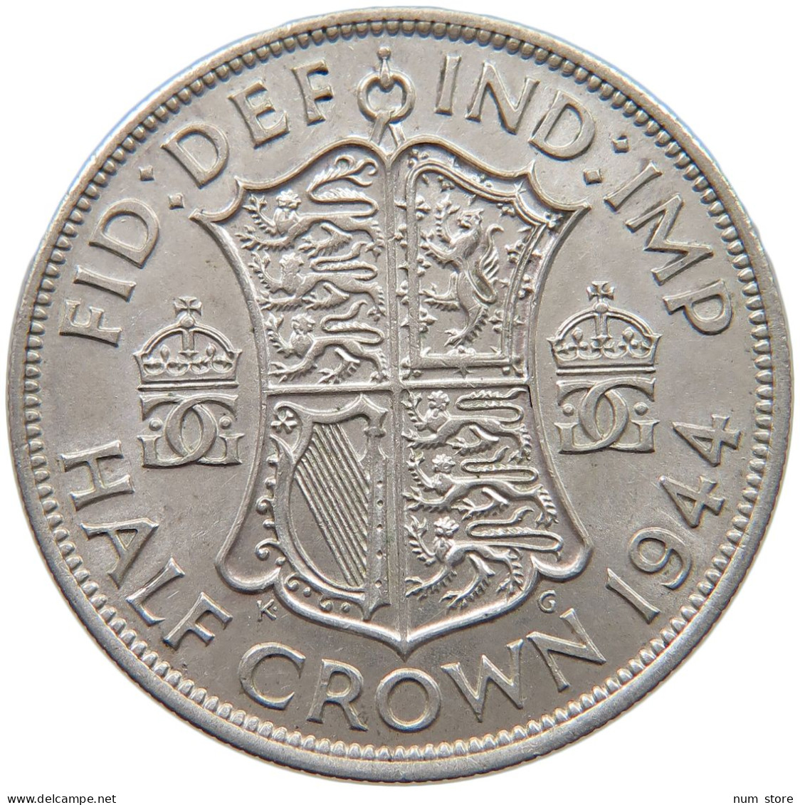 GREAT BRITAIN HALF CROWN 1944 George VI. (1936-1952) #c018 0007 - K. 1/2 Crown