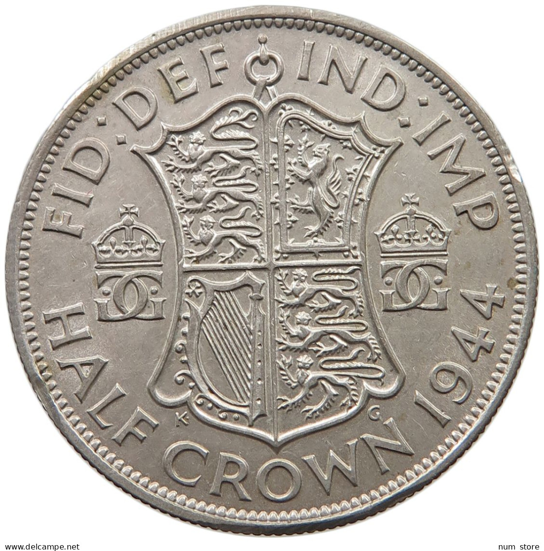 GREAT BRITAIN HALF CROWN 1944 George VI. (1936-1952) #c001 0313 - K. 1/2 Crown