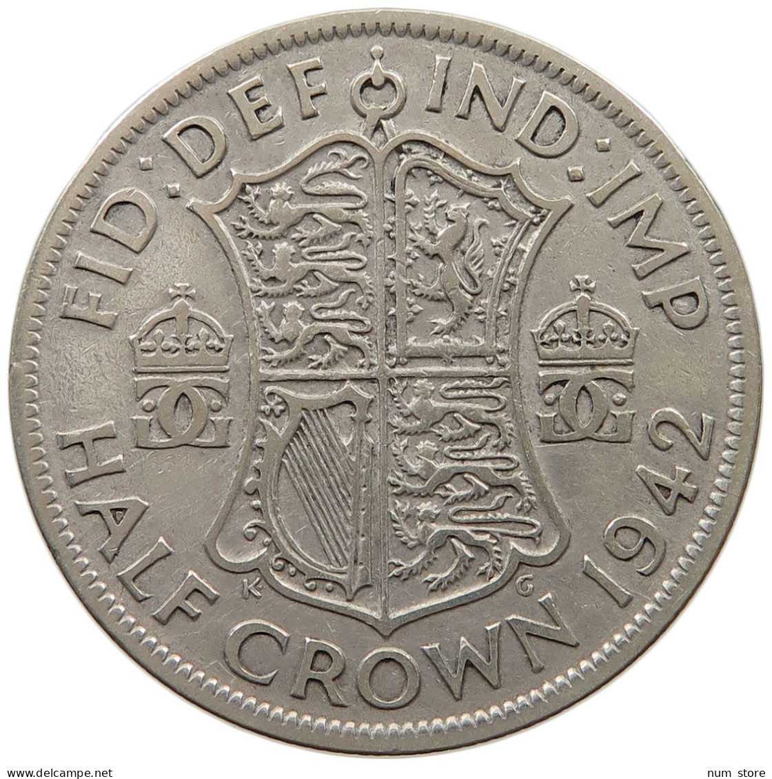 GREAT BRITAIN HALF CROWN 1942 George VI. (1936-1952) #c081 0547 - K. 1/2 Crown
