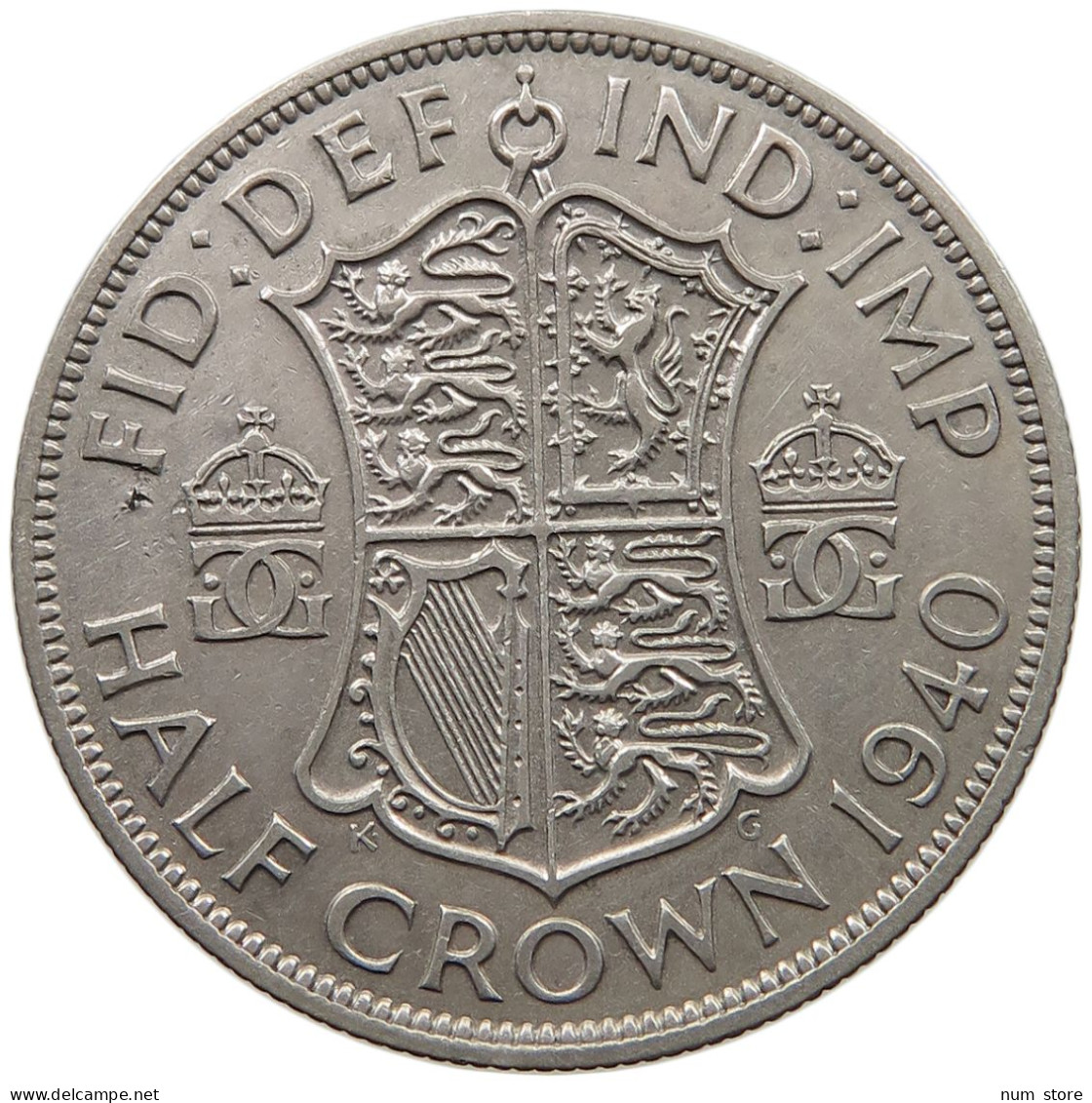 GREAT BRITAIN HALF CROWN 1940 George VI. (1936-1952) #c001 0311 - K. 1/2 Crown