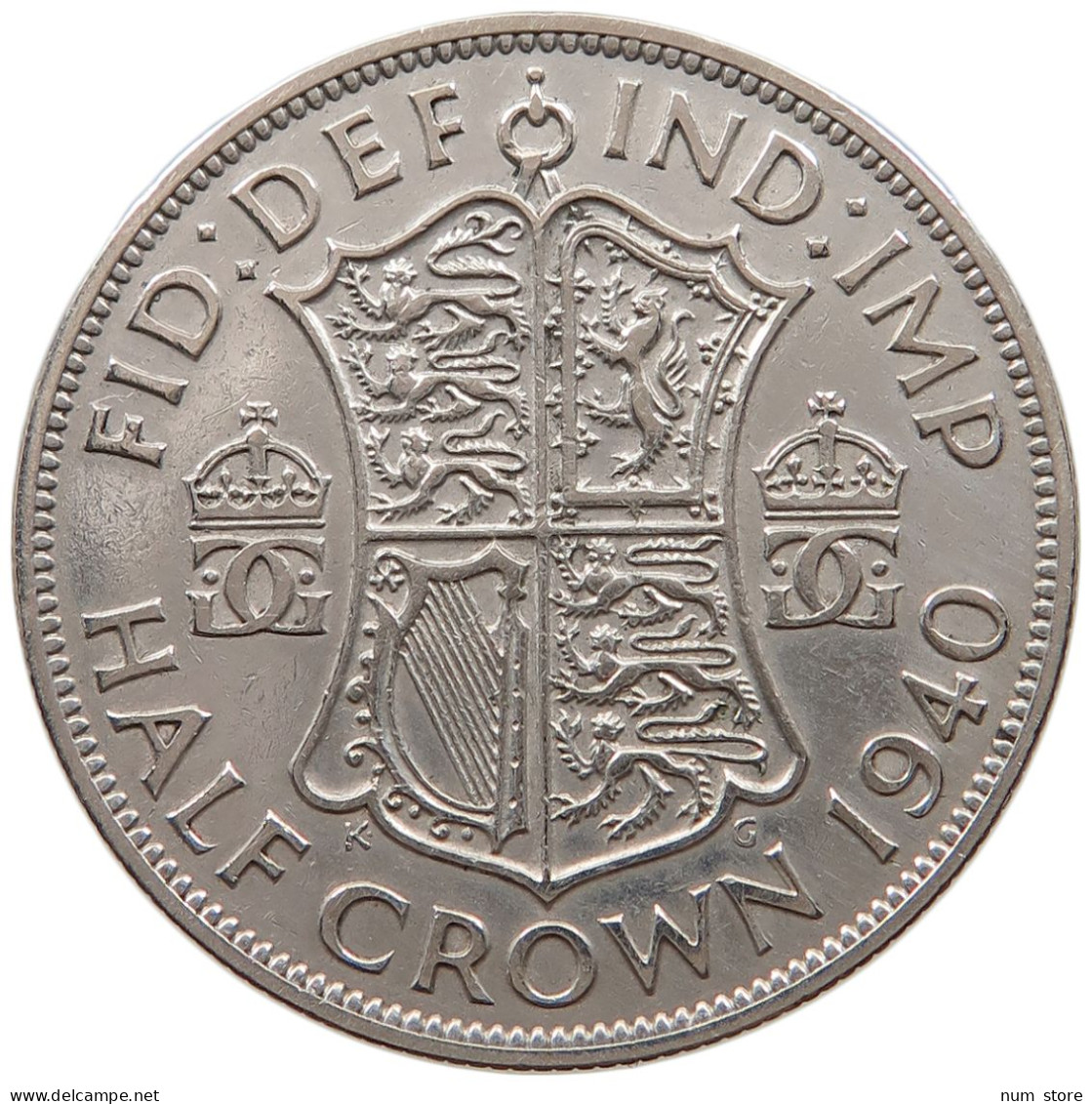 GREAT BRITAIN HALF CROWN 1940 George VI. (1936-1952) #a052 0055 - K. 1/2 Crown