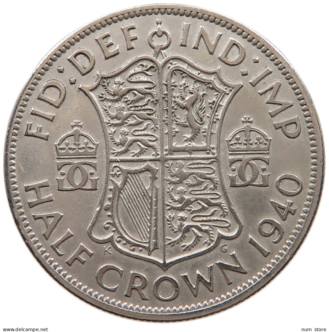 GREAT BRITAIN HALF CROWN 1940 George VI. (1936-1952) #a052 0047 - K. 1/2 Crown