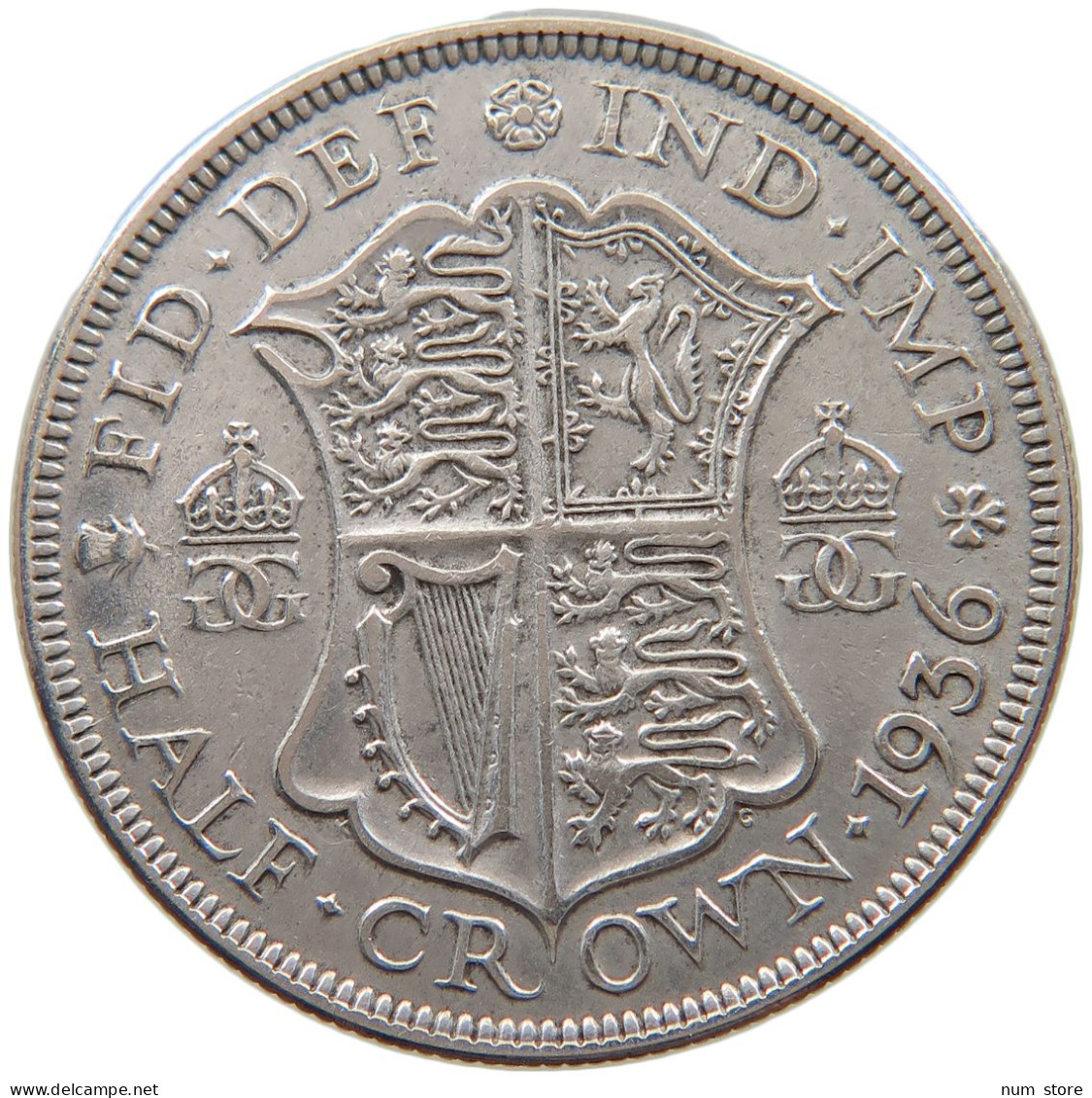 GREAT BRITAIN HALF CROWN 1936 George VI. (1936-1952) #a052 0077 - K. 1/2 Crown