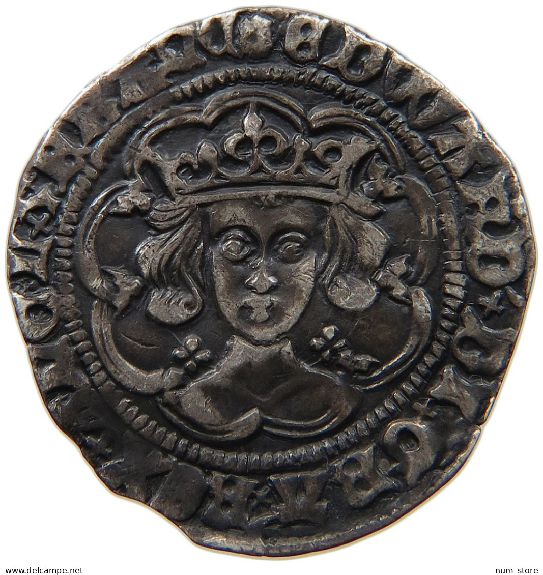 GREAT BRITAIN GROAT 1471-1483 EDWARD IV. 1471-1483 LONDON #t077 0245 - 1066-1485 : Vroege Middeleeuwen