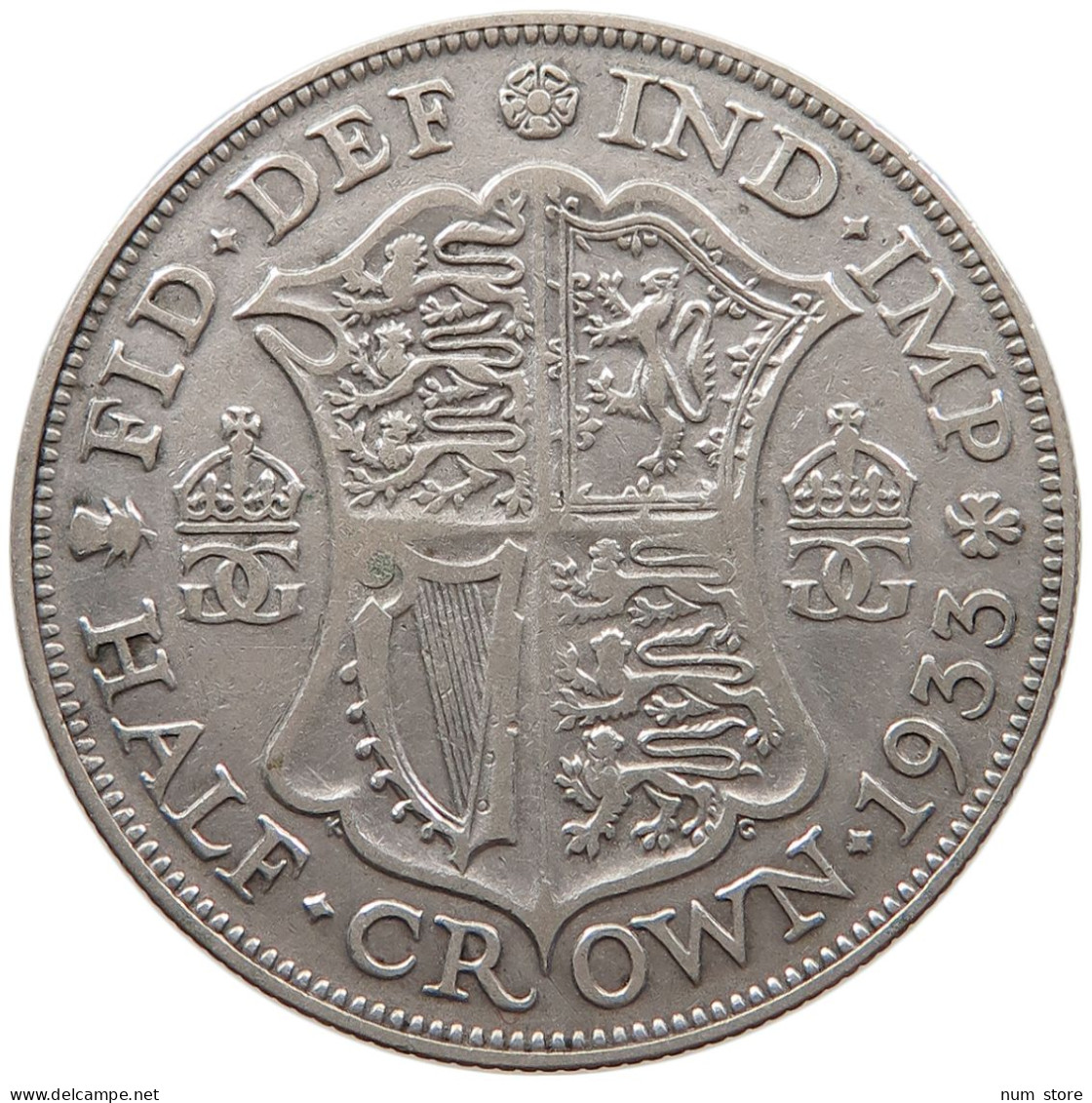 GREAT BRITAIN HALF CROWN 1933 George V. (1910-1936) #s031 0031 - K. 1/2 Crown