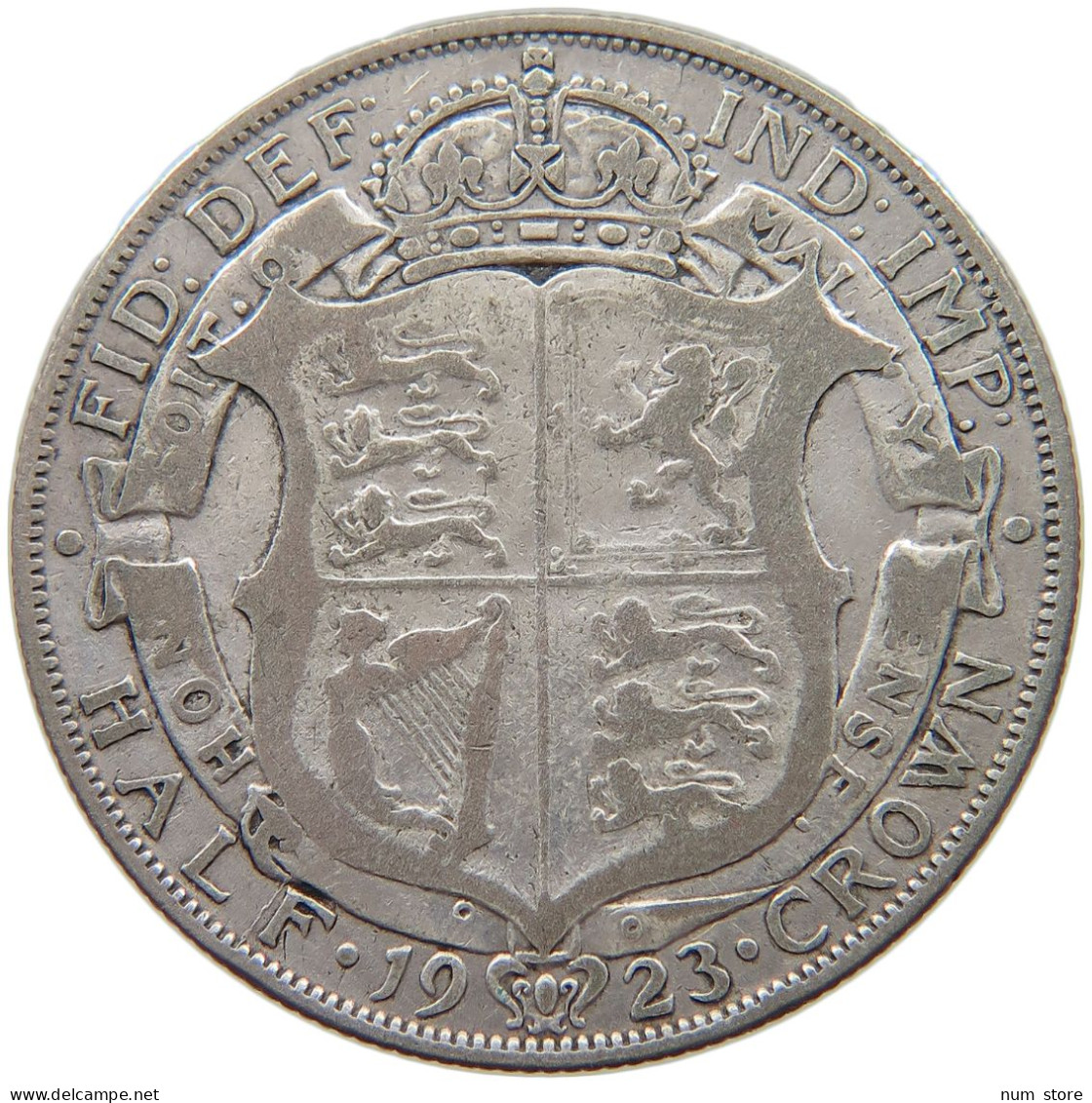 GREAT BRITAIN HALF CROWN 1923 George V. (1910-1936) #c014 0321 - K. 1/2 Crown