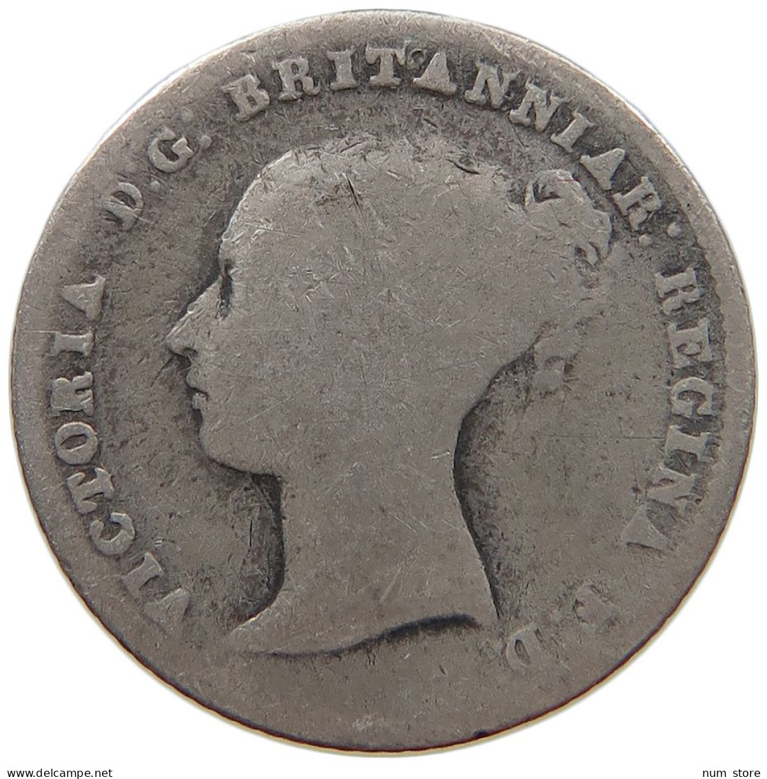 GREAT BRITAIN FOURPENCE 1855 Victoria 1837-1901 #c058 0313 - G. 4 Pence/ Groat