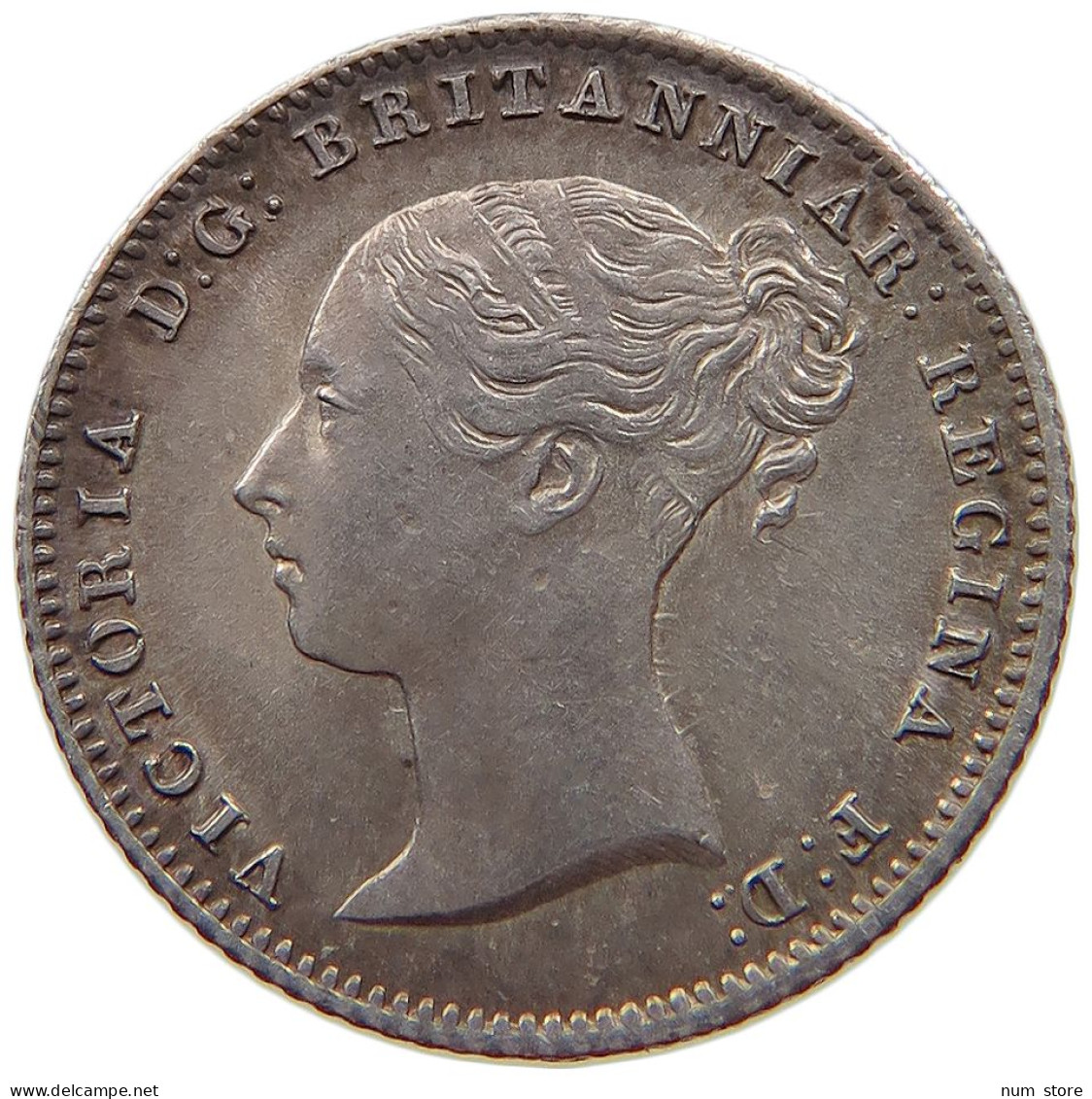 GREAT BRITAIN FOURPENCE 1854 Victoria 1837-1901 DOUBLE STRUCK DATE #t059 0133 - G. 4 Pence/ Groat