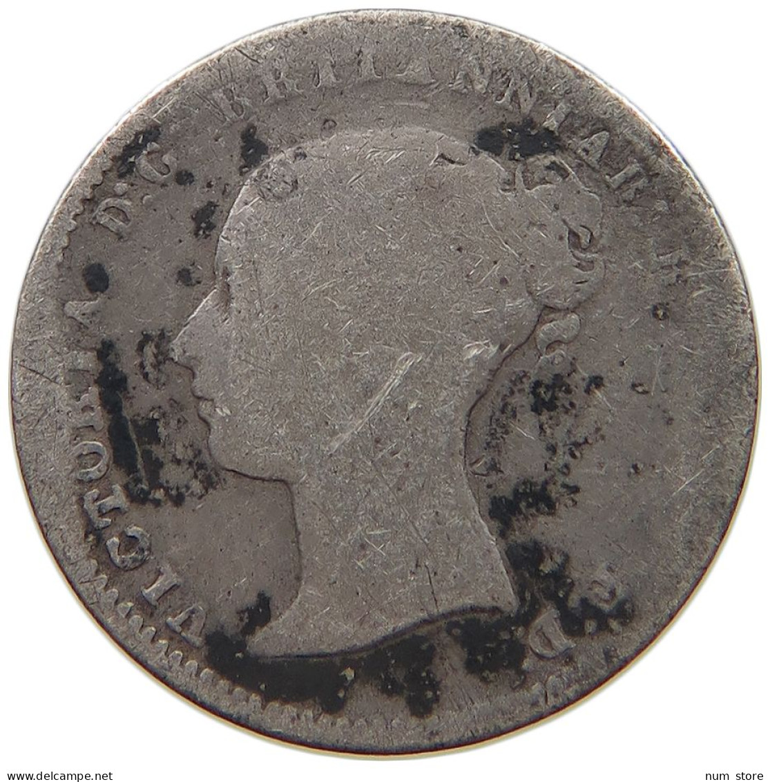 GREAT BRITAIN FOURPENCE 1848 Victoria 1837-1901 #c019 0157 - G. 4 Pence/ Groat