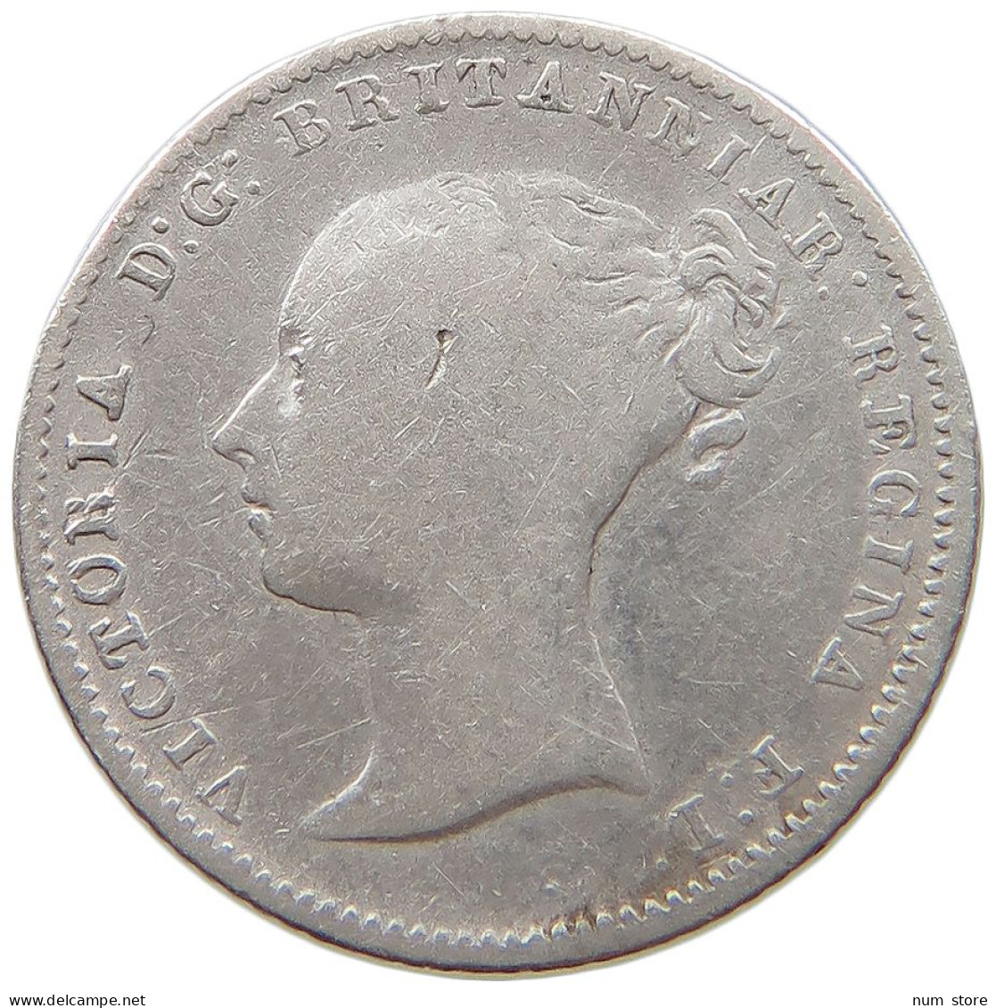 GREAT BRITAIN FOURPENCE 1848/6 Victoria 1837-1901 #t095 0695 - G. 4 Pence/ Groat