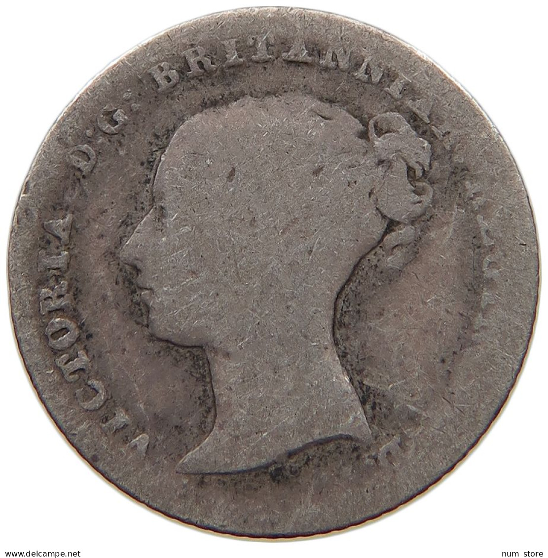 GREAT BRITAIN FOURPENCE 1844 Victoria 1837-1901 #s017 0125 - G. 4 Pence/ Groat