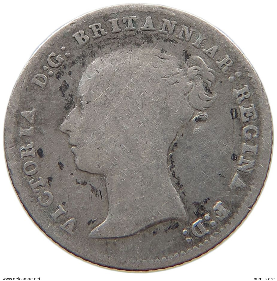 GREAT BRITAIN FOURPENCE 1844 Victoria 1837-1901 #c058 0291 - G. 4 Pence/ Groat