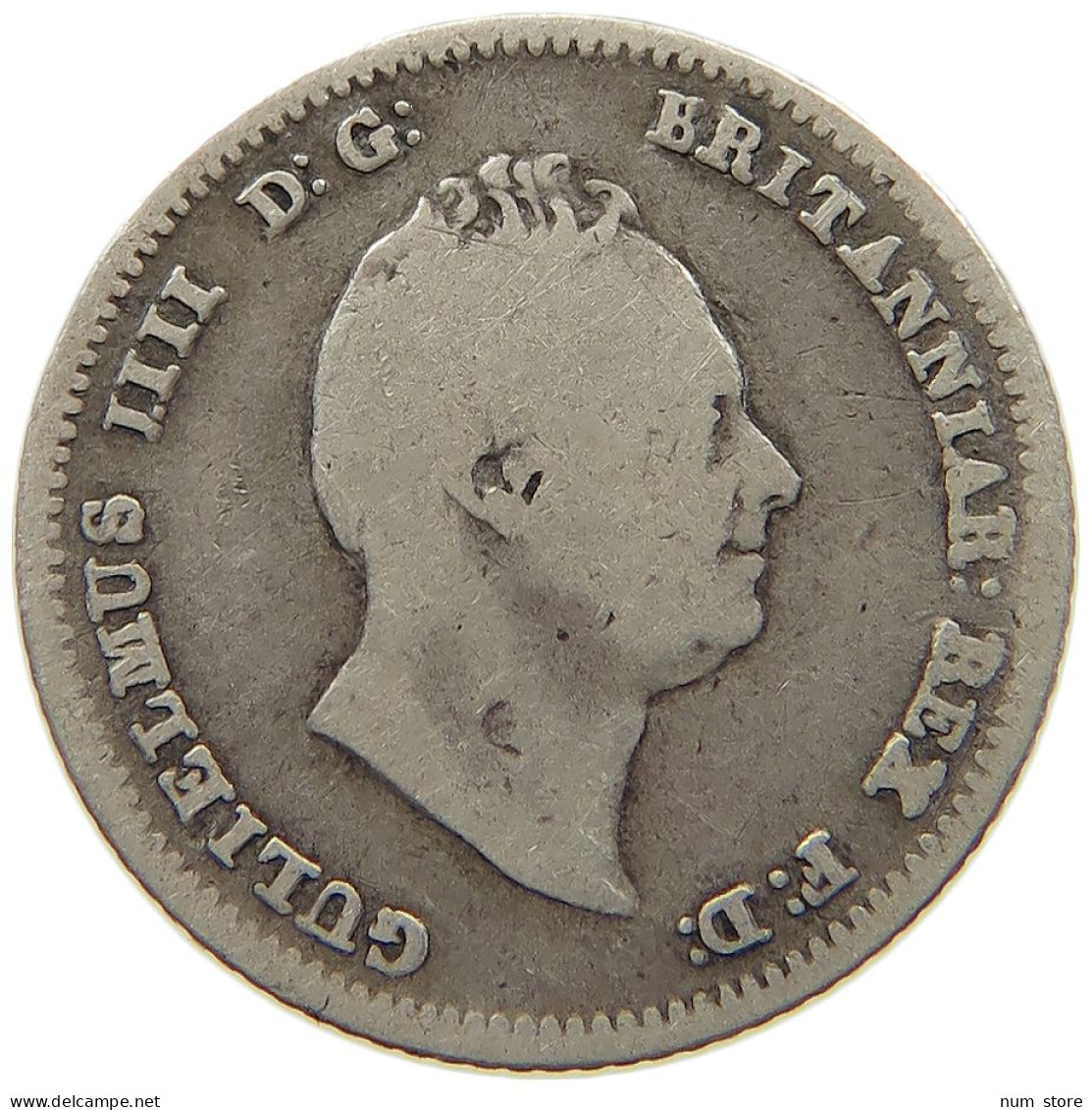 GREAT BRITAIN FOURPENCE 1836 WILLIAM IV. (1830-1837) #t161 0477 - G. 4 Pence/ Groat