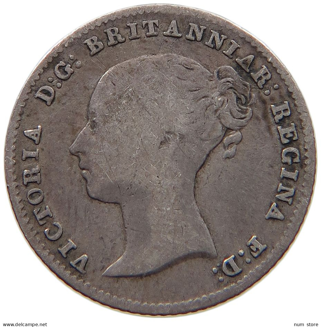 GREAT BRITAIN FOURPENCE 1838/8 Victoria 1837-1901 #t082 0057 - G. 4 Pence/ Groat