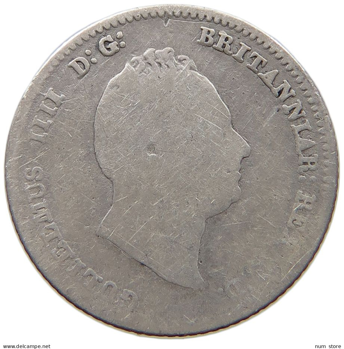 GREAT BRITAIN FOURPENCE 1837 WILLIAM IV. (1830-1837) #a091 0875 - G. 4 Pence/ Groat