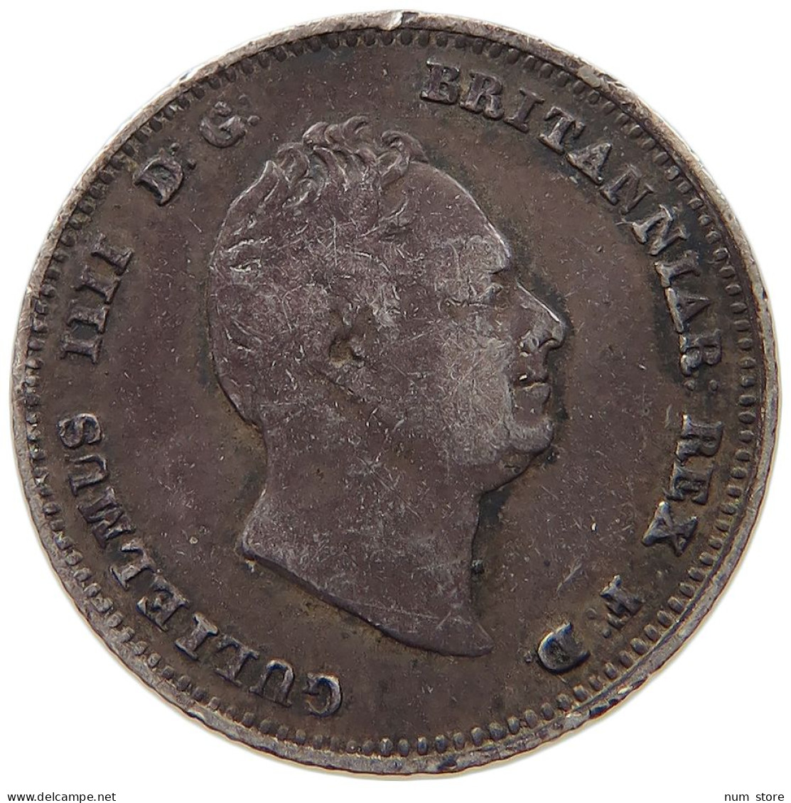 GREAT BRITAIN FOURPENCE 1836 WILLIAM IV. (1830-1837) #s017 0151 - G. 4 Pence/ Groat