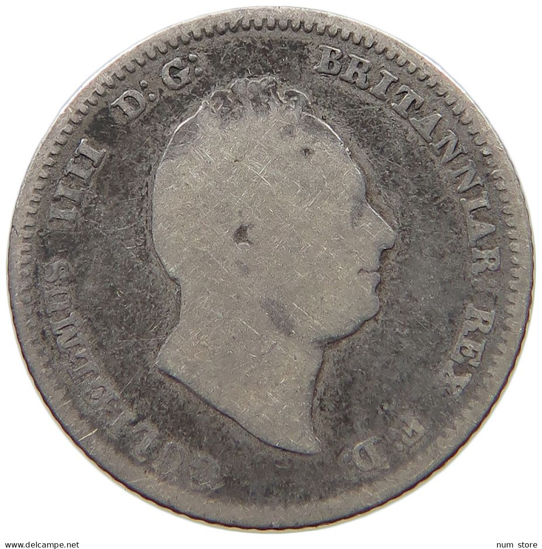 GREAT BRITAIN FOURPENCE 1836 WILLIAM IV. (1830-1837) #a033 0203 - G. 4 Pence/ Groat