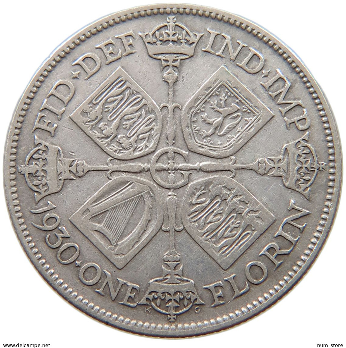 GREAT BRITAIN FLORIN 1930 George V. (1910-1936) #c048 0361 - J. 1 Florin / 2 Schillings