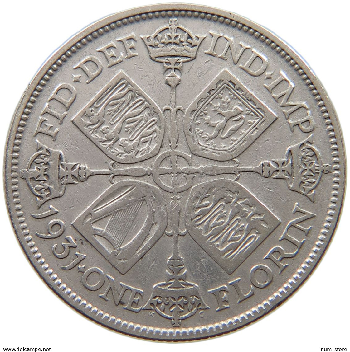 GREAT BRITAIN FLORIN 1931 George V. (1910-1936) #a090 0695 - J. 1 Florin / 2 Shillings