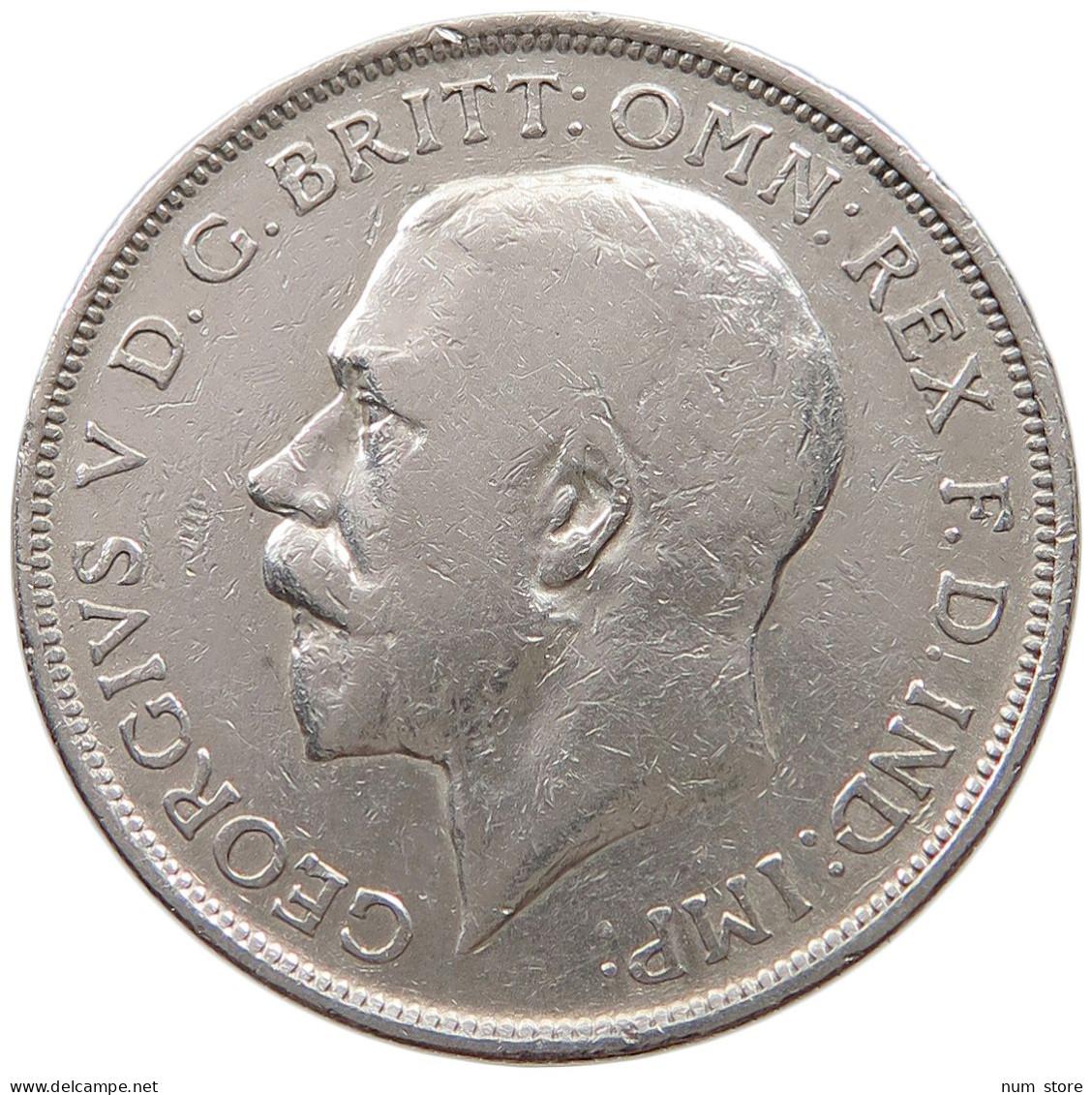 GREAT BRITAIN FLORIN 1917 George V. (1910-1936) #t072 0493 - J. 1 Florin / 2 Shillings